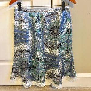 The Limited - Silk Paisley Skirt - Size 6 - NWOT